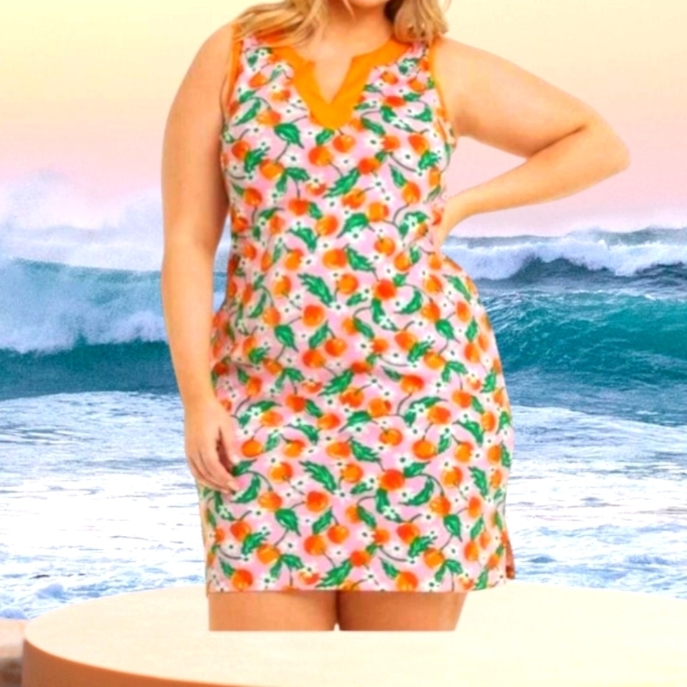 EUC Draper James For Lands End Dress/Swimsuit Coverup Size 1X - Picture 8 of 9